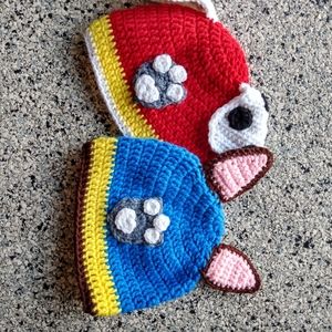 Paw Patrol crocheted beanies